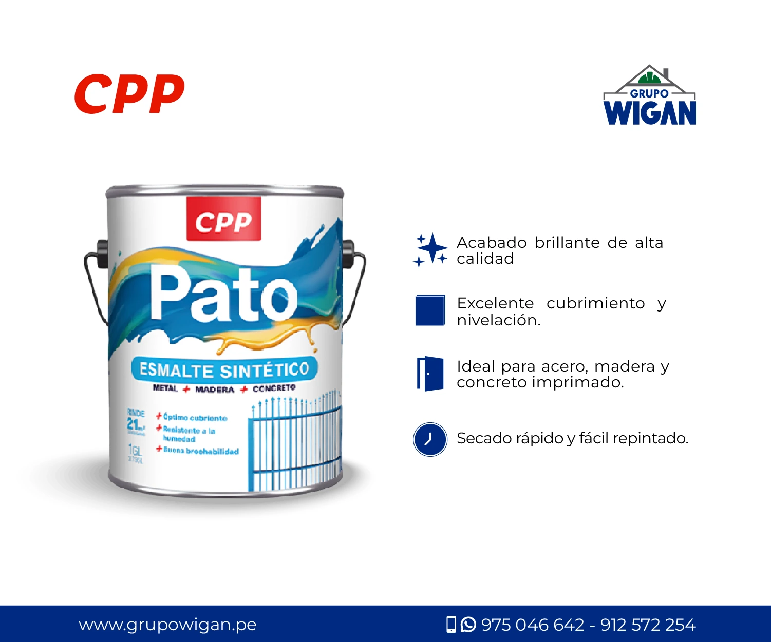 Esmalte Sintético Pato CPP - Características