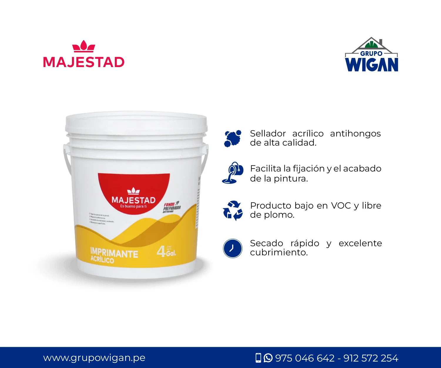 Imprimante AcrÍlico Majestad 4gl Características