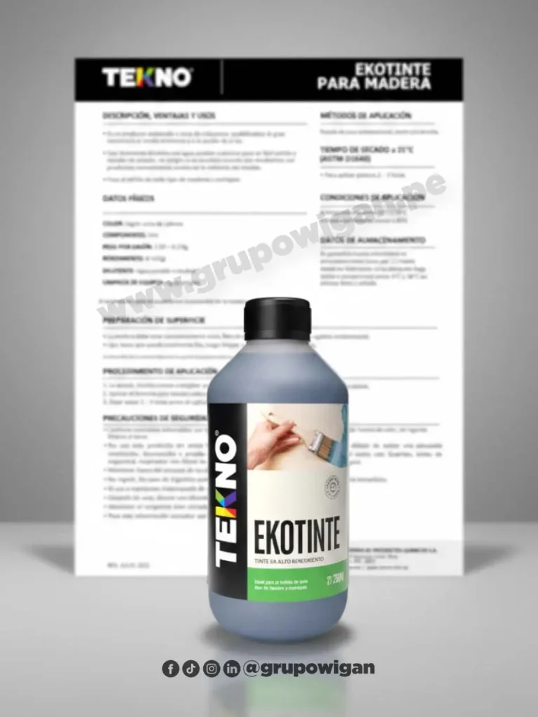 Ekotinte para Madera Tekno tinte de alto rendimiento para madera