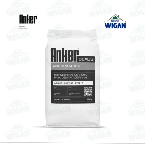 Saco de microesferas de vidrio AASHTO M247 Tipo I Adherencia para señalización vial