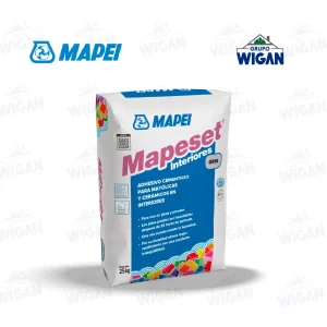 Bolsa de pegamento para cerámicos Mapeset Interiores Mapei de 25 kg.